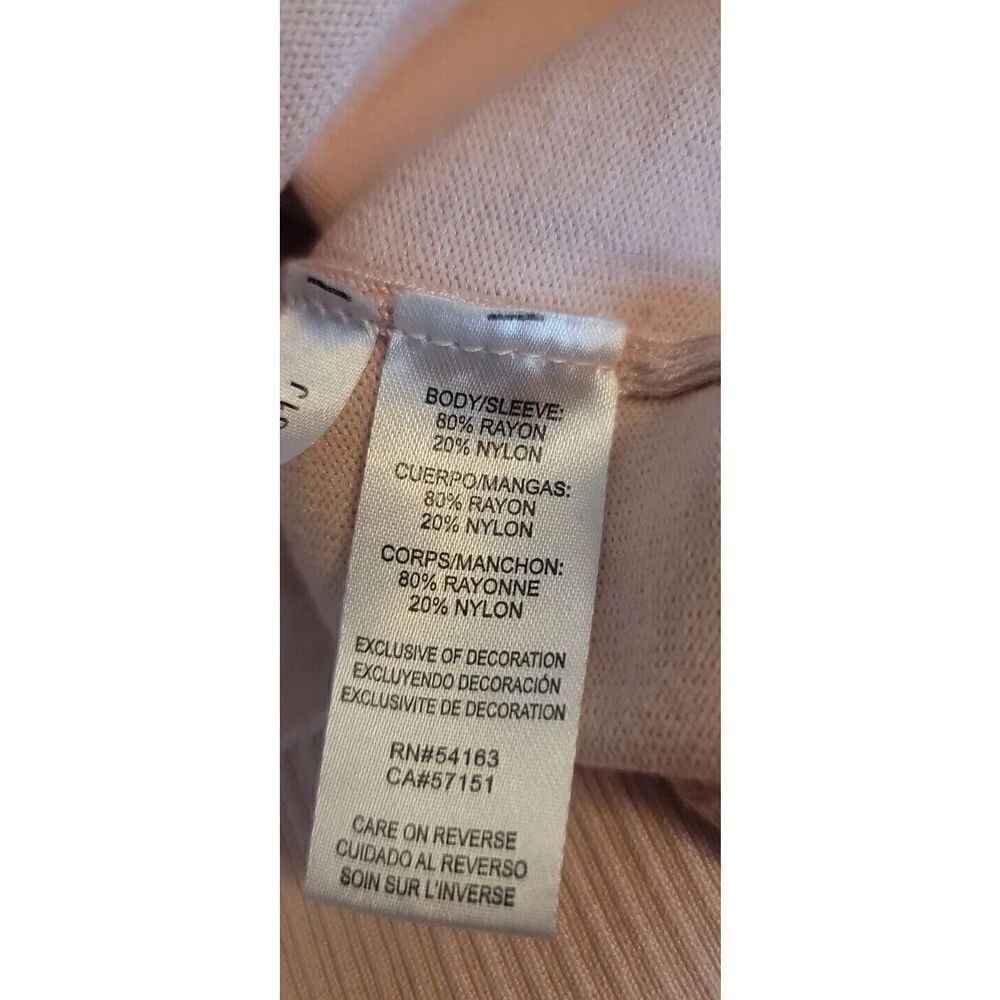 Karl Lagerfeld Paris NWT Women's Pink Cold Shoulder Sweater Size Small NEW t15 - Picture 7 of 7